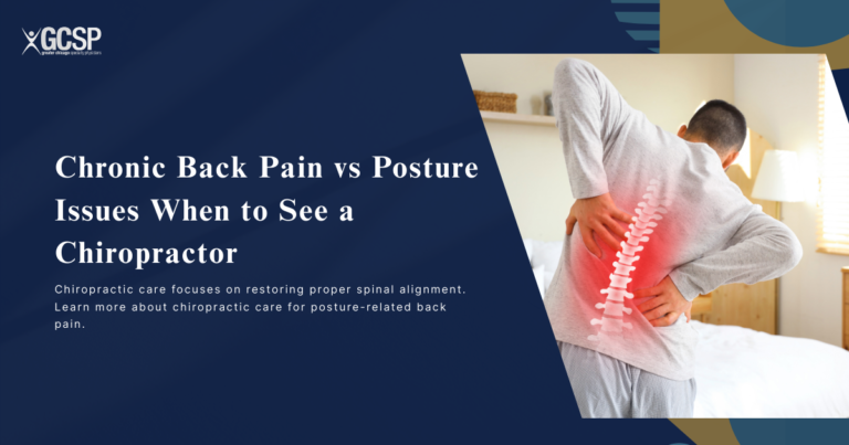 chiropractor assessing posture in Schaumburg